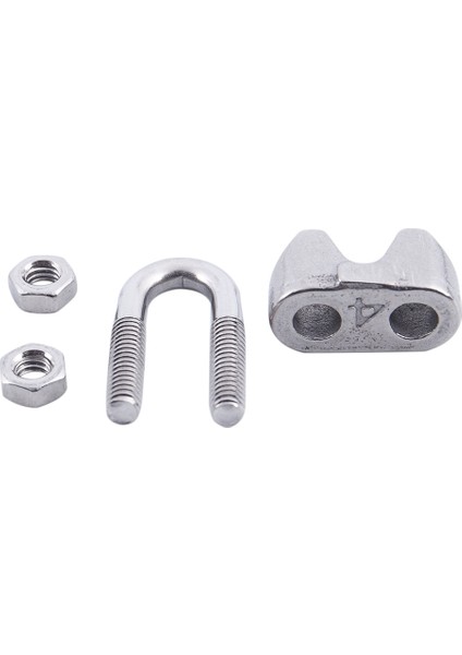 12 Adet Paslanmaz Çelik Kablo Klipsi Eyer Kelepçesi 5/32 Inç 4mm Tel Halatlar Için (Yurt Dışından)