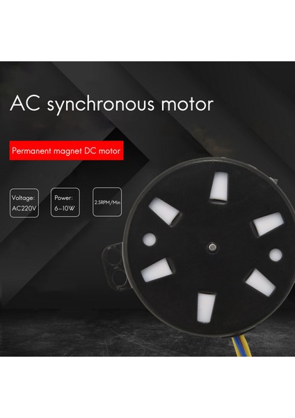 50KTYZ AC220V 10W 0.5A 2.5r/ Min Kalıcı Mıknatıslı Senkron Motor Ac Dişli Azaltma Motoru Cw / Ccw (Yurt Dışından)