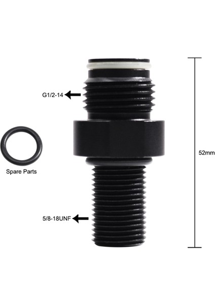 Evrensel 5/8-18UNF - G1/2-14 Hızlı Bağlantı Fişi Adaptörü Silindir Vanası Silindir Vanası Kapısı Sızdırmazlık O-Ringli (Yurt Dışından) fiyatları