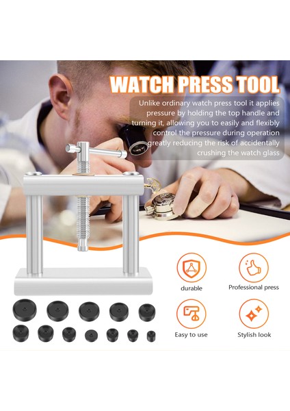 Saat Pres Aracı, Arka Kasa Kapatıcı, Saat Onarımı, Pil Değiştirme Aracı (Yurt Dışından) indirimleri