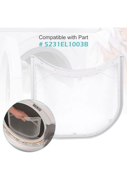 1 Adet 5231EL1003B Kurutucu Lint Filtre Ekranı Keçe Jant Contası ile Lg Elbise Kurutma Makinesi Değiştirir 5231EL1003B DLE2512W DLE2514W (Yurt Dışından)