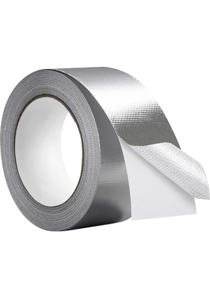 Cam Elyaf Kumaş Alüminyum Folyo Bant (5.9 Mil Kalın), Yüksek Sıcaklık Yalıtım Yapışkanlı Metal Koli Bandı, 1 Paket (Yurt Dışından)