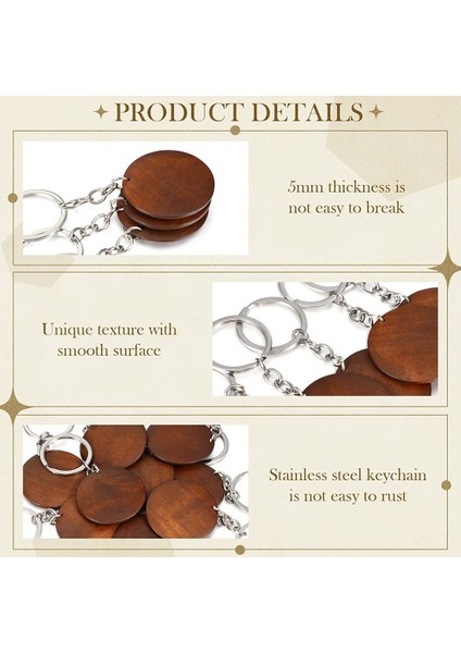 50 Adet Ahşap Gravür Boşlukları Yuvarlak Şekilli Ahşap Anahtarlık Seti Yüzükler Anahtar Etiketleri Anahtarlık Malzemeleri Dıy Hediye El Sanatları Için (Yurt Dışından) indirimleri