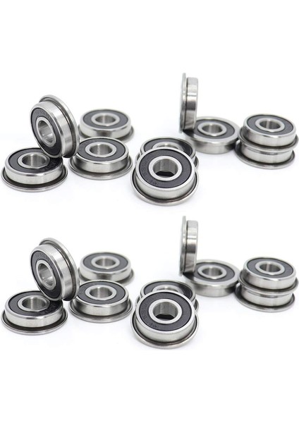 20 Adet F695-RULMAN 5X13X4MM Flanşlı Minyatür Sabit Oluk F695RS Voron 2/3 3D Yazıcı Için (Yurt Dışından)