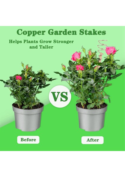 8'li Paket Elektrokültür Bakır Bahçe Anteni - Saf Bakır Tel, Büyüyen Bitkiler Için Kazıklar (12 Inç) (Yurt Dışından) indirimleri