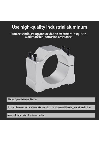 2 Adet Mil Cnc Freze Makinesi Motoru 8 Vidalı Mil Kelepçe Montaj Braketi 65MM (Yurt Dışından)