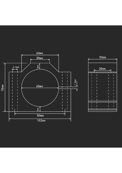 2 Adet Mil Cnc Freze Makinesi Motoru 8 Vidalı Mil Kelepçe Montaj Braketi 65MM (Yurt Dışından)