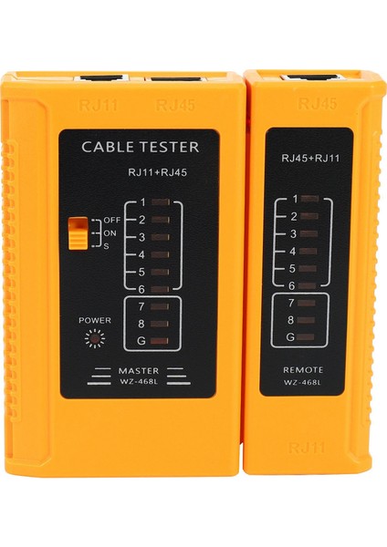 2x Ağ Kablosu Test Cihazı Test Aracı RJ45 RJ11 RJ12 Cat5 Cat6 Utp USB Lan Tel Ethernet Kablosu Test Cihazı (Pil Dahil Değildir) (Yurt Dışından) fiyatları