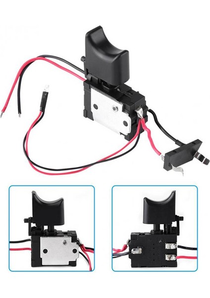 DC7.2-24V Elektrikli Matkap Anahtarı Akülü Matkap Hız Kontrol Düğmesi Tetik Işık Elektrikli Alet Parçaları (Yurt Dışından)