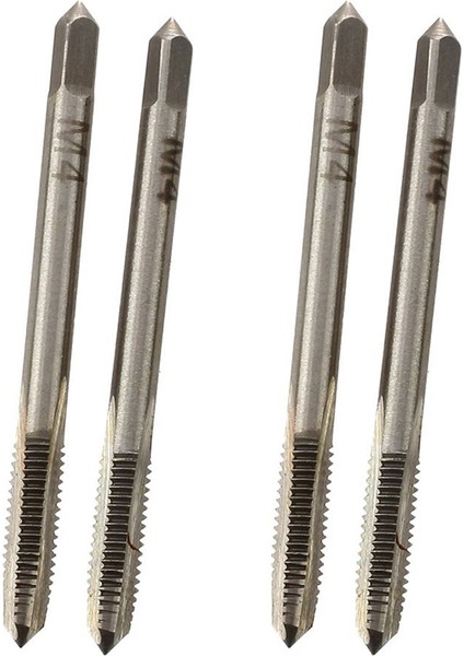 4 Adet Metal 4mm Vida Konu Metrik Fişler Musluklar El Aleti (Yurt Dışından)
