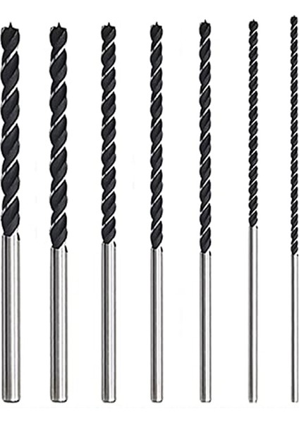 7 Adet Ekstra Uzun Ahşap Matkap Ucu Seti 12 Inç 300MM Matkap Uçları Dıy Ağaç Işleme Aleti Spiral Matkap Ekstra Uzun Matkap (Yurt Dışından)