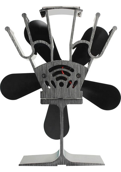 Odun Sobası Fanı, Termometreli Şömine Fanı, Odun / Kütük Brülörleri / Şömineler / Isıtıcılar Için 5 Kanatlı Isı ile Çalışan Soba Fanı (Yurt Dışından) fırsatları