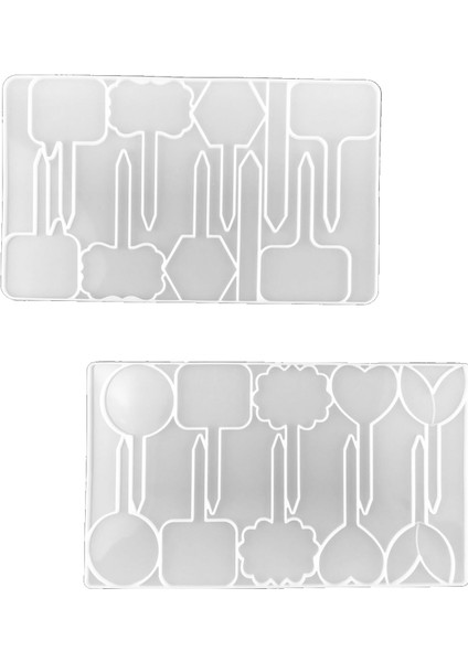 Bitki Etiketleri Reçine, 2 Adet Bahçe Etiketleri Silikon Reçine, Epoksi Reçine Silikon Kreş Bahçe Etiketleri Için (Yurt Dışından)