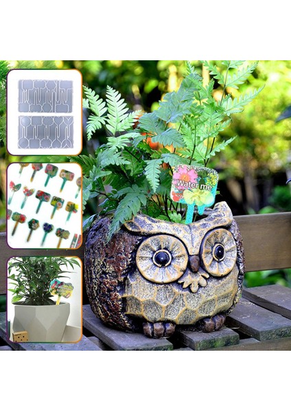 Bitki Etiketleri Reçine, 2 Adet Bahçe Etiketleri Silikon Reçine, Epoksi Reçine Silikon Kreş Bahçe Etiketleri Için (Yurt Dışından) fırsatları