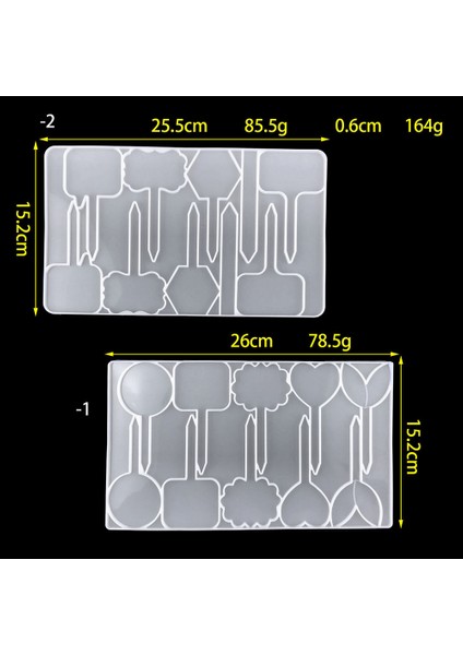 Bitki Etiketleri Reçine, 2 Adet Bahçe Etiketleri Silikon Reçine, Epoksi Reçine Silikon Kreş Bahçe Etiketleri Için (Yurt Dışından) indirimleri