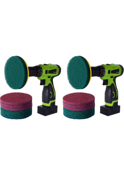 16 Adet 5 Inç Matkap Güç Fırçası Kiremit Scrubber Ovma Pedleri Temizleme Kiti, (Matkap Dahil Değildir) (Yurt Dışından)