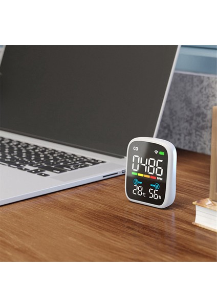 PV28 Akıllı Wıfı Mini Co Dedektörü, 3'ü 1 Arada Iç Hava Kalitesi Monitörü, Co Sıcaklık Nem Ölçer Monitör Co Test Cihazı (Yurt Dışından)