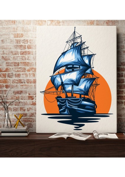 Gift Gemi Tasarımlı Kanvas Tablo 70X100CM-1