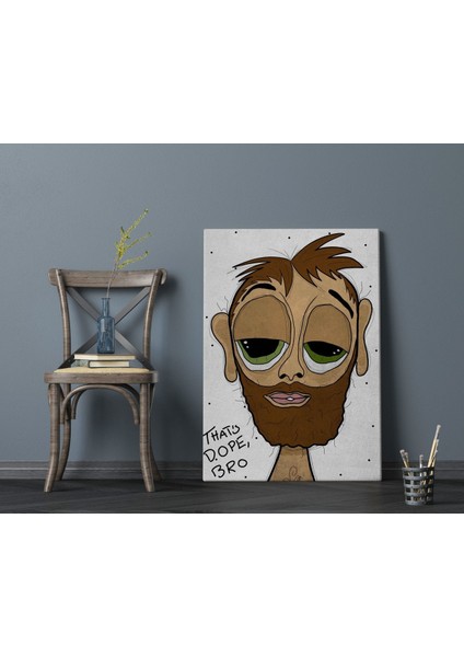 Home The Lazy People Collection Hobo Guy Tasarımlı Kanvas Tablo 70X100CM-1