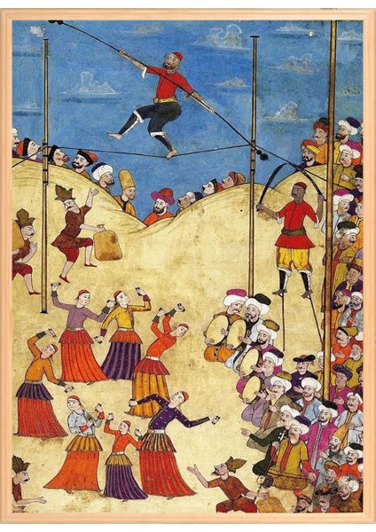 Osmanlı Panayır Set 50 x 70 Çerçeveli 2 Li Pano Set