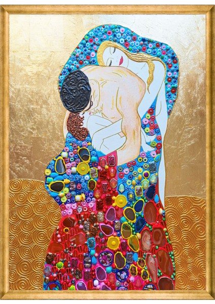 Aile Sevgisi 50 x 70 Çerçeveli Üçlü Pano Set