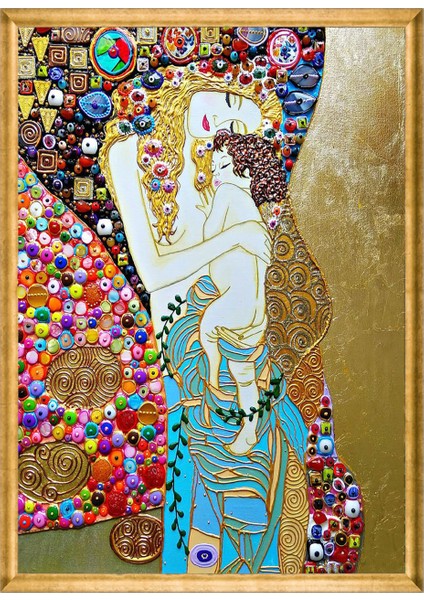 Aile Sevgisi 50 x 70 Çerçeveli Üçlü Pano Set