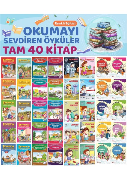 2.sınıflar Için Renkli Eğitici Okumayı Sevdiren Hikayeler (40 Kitap)