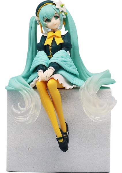 Hatsune Miku El Kuklası Sakura Hatsune Sevimli Süs Bebek Modeli Parti Hediyesi Doğum Günü Hediyesi, 1 Adet (Yurt Dışından)