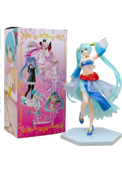 Hatsune Miku El Kuklası Sakura Hatsune Sevimli Süs Bebek Modeli Parti Hediyesi Doğum Günü Hediyesi, 1 Adet (Yurt Dışından)