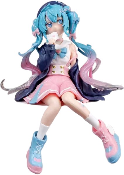 Hatsune Miku El Kuklası Sakura Hatsune Sevimli Süs Bebek Modeli Parti Hediyesi Doğum Günü Hediyesi, 1 Adet (Yurt Dışından)