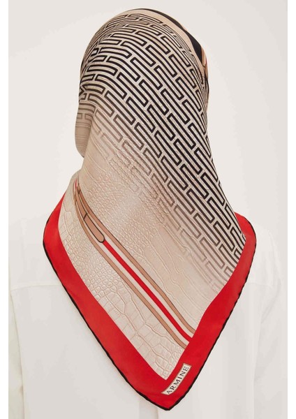 E23YA8930D0437 Dj Saf Ipek Eşarp 8930D (T) (Nostalji Twill) fırsatları