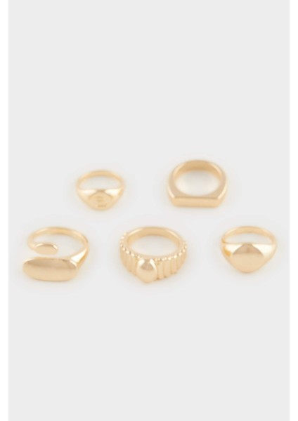 Kadın 5'li Gold Yüzük E4499AXNS fiyatları