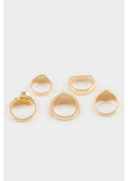 Kadın 5'li Gold Yüzük E4499AXNS modelleri