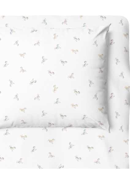 Astra %100 Pamuk Saten Bebek Lastikli Çarşaf Seti- 70X140CM + 35X45 cm
