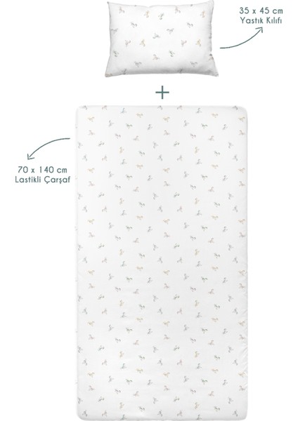 Astra %100 Pamuk Saten Bebek Lastikli Çarşaf Seti- 70X140CM + 35X45 cm fiyatları