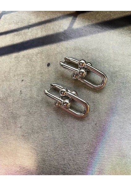 Tiff..metal Yüzeyli Küpe