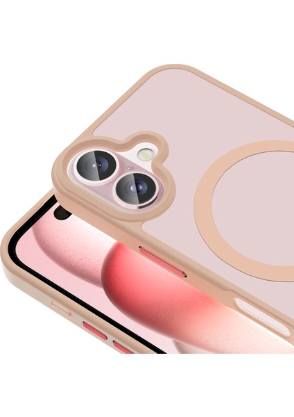 Apple iPhone 16 Magsafe Kablosuz Şarj Özellikli Mat Arka Yüzeyli Kapak Kılıf modelleri