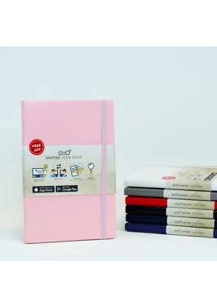 Lilamor Sert Kapak 80 Gr. Lastikli Defter Pembe