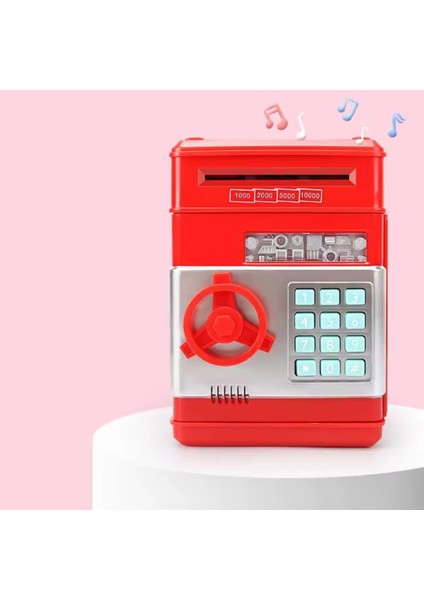 Premium Atm Kumbara – Şifreli Para Kasası, Otomatik Para Alma, Çocuk ve Yetişkinler Için Güvenli Birikim