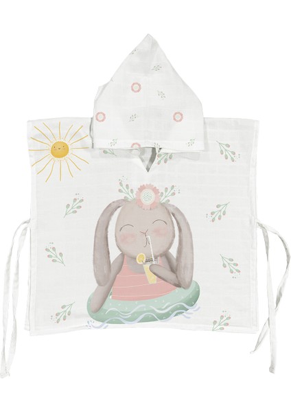 Loulou %100 Pamuk Bebek / Çocuk Müslin Panço