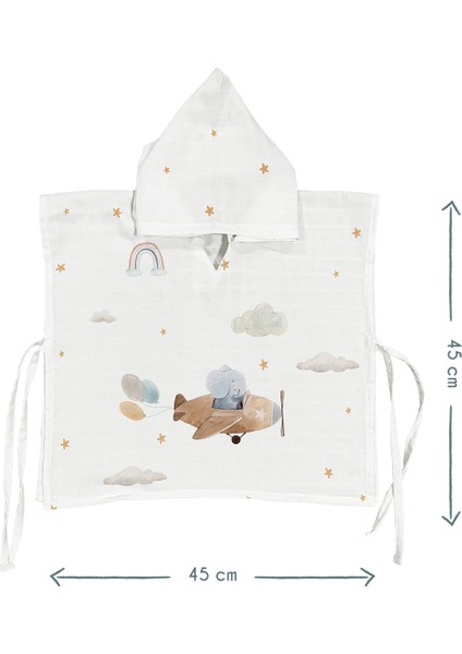 Happy Tony %100 Pamuk Bebek/çocuk Müslin Panço fiyatları