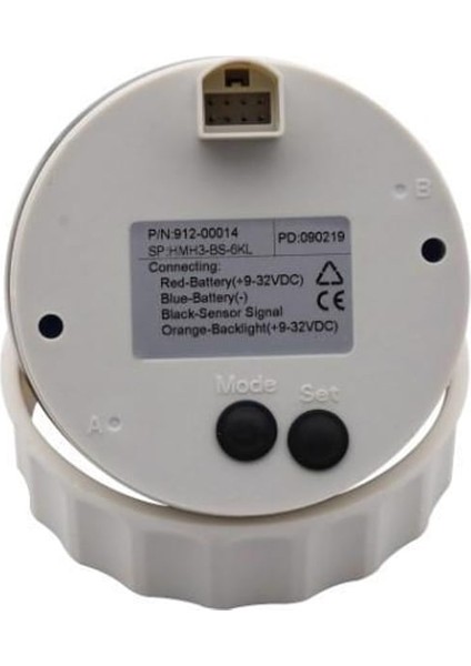 Sealux Devir Göstergesi 6000RPM 12/24V Ø85MM fiyatları