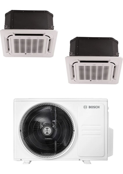 A++ 18000 Btu 1 Dış + 2 Iç Ünite (2X12000 Btu) Multi Inverter Kaset Tipi Klima