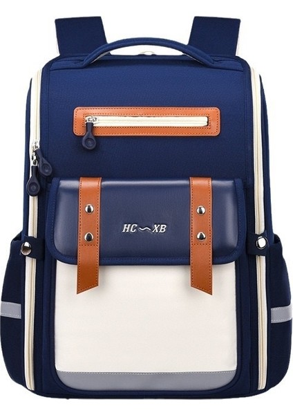 Yeni Stil Çanta Ingiliz Hafif ve Yük Azaltıcı Ilkokul Çantası Sevimli Çocuk Büyük Kapasiteli Sırt Çantası (Yurt Dışından)