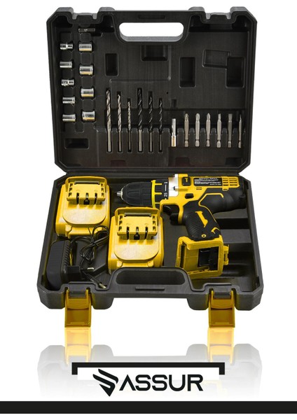 12V Çift Akülü Vidalama Metal Şanzıman Şarjlı Matkap modelleri