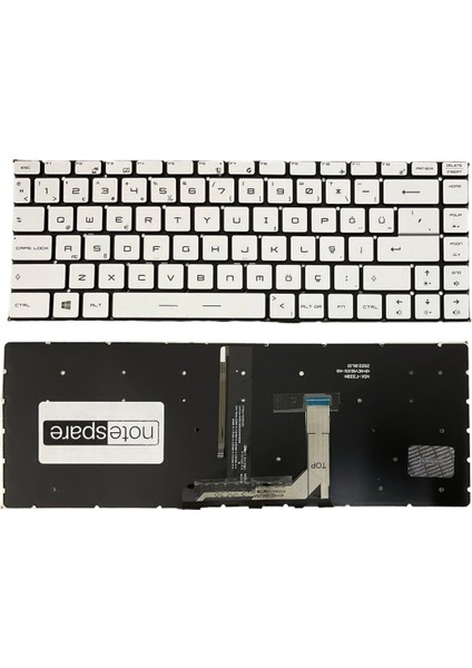 Msi ile Uyumlu MS-16W2, MS-16W3 Klavye Işıklı Gümüş Gri Tr Küçük Enter Versiyon