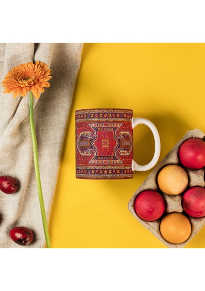 Türk Motif Desenli Kupa Bardak