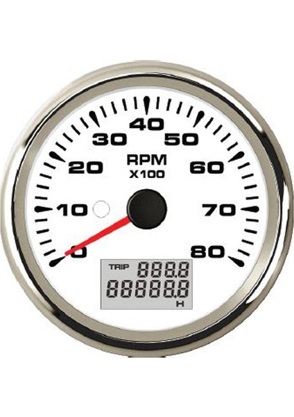 Sealux Devir Göstergesi 8000RPM 12/24V Ø85MM