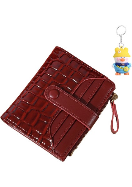 Bayan Cüzdanı Bayan Kısa Çoklu Kart Yuvası Moda Çok Yönlü Para Cüzdanı Kart Tutucu (Yurt Dışından)