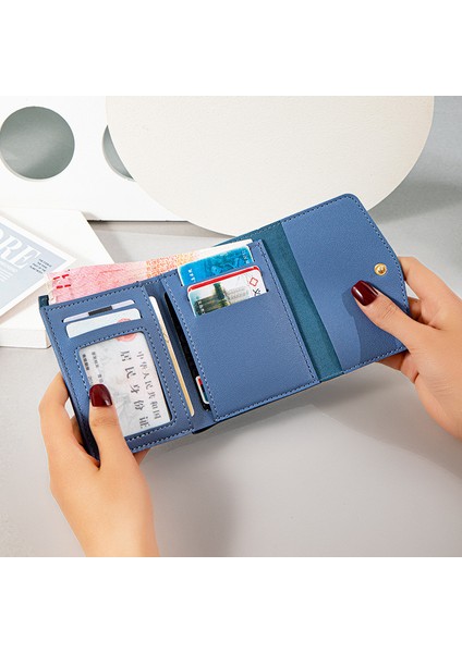 Cüzdan Kadın Kısa Üç Katlı Cüzdan Öğrenci Para Cüzdanı Kart Tutucu (Yurt Dışından) fiyatları